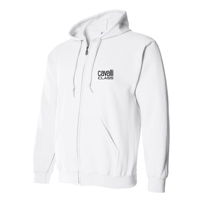 Men's Cavalli Class Logo Zipper Hoodie