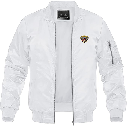 Men's  Bradenton Marauders Logo Lightweight Bomber Jacket Windbreaker Softshell Varsity Jacket Coat