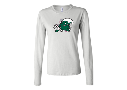 BELLA CANVAS Women’s Tulane Green Wave Jersey Long Sleeve Tee