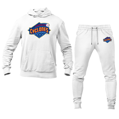 Men's Brooklyn Cyclones Logo Hoodie Joggers Set