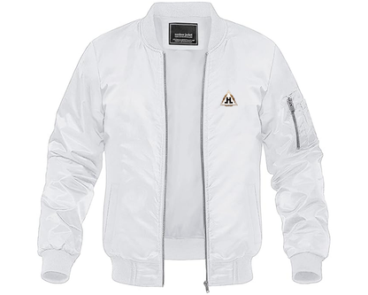 Men's Hansa Logo Lightweight Bomber Jacket Windbreaker Softshell Varsity Jacket Coat