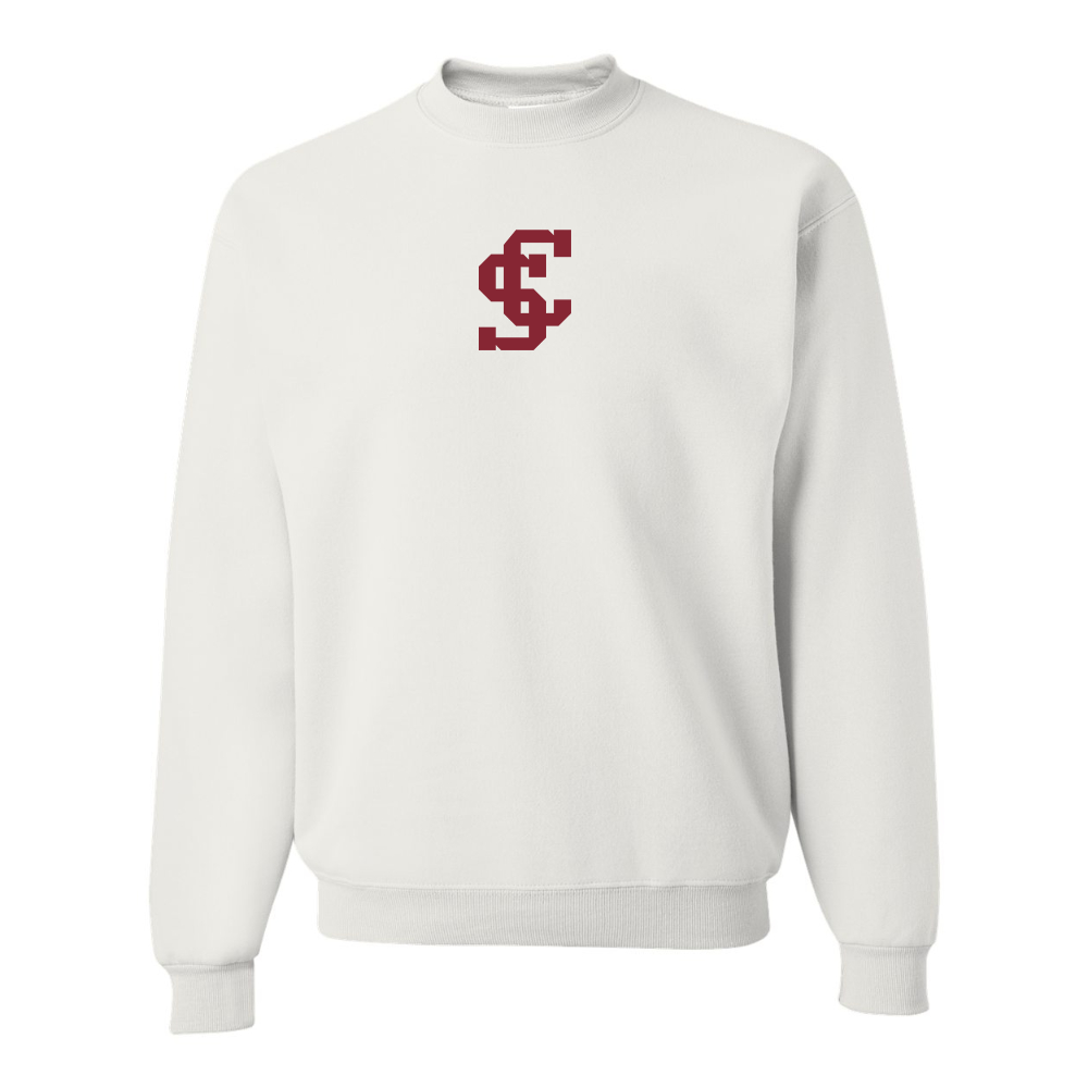 Men's Santa Clara Broncos Logo  JERZEES NuBlend Crewneck Sweatshirt