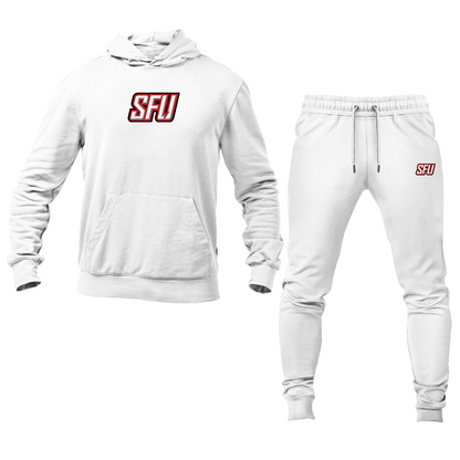 Men's Saint Francis Red Flash Logo Hoodie Joggers Set