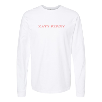 Men's Katy Perry Logo Cotton Long Sleeve T-Shirt