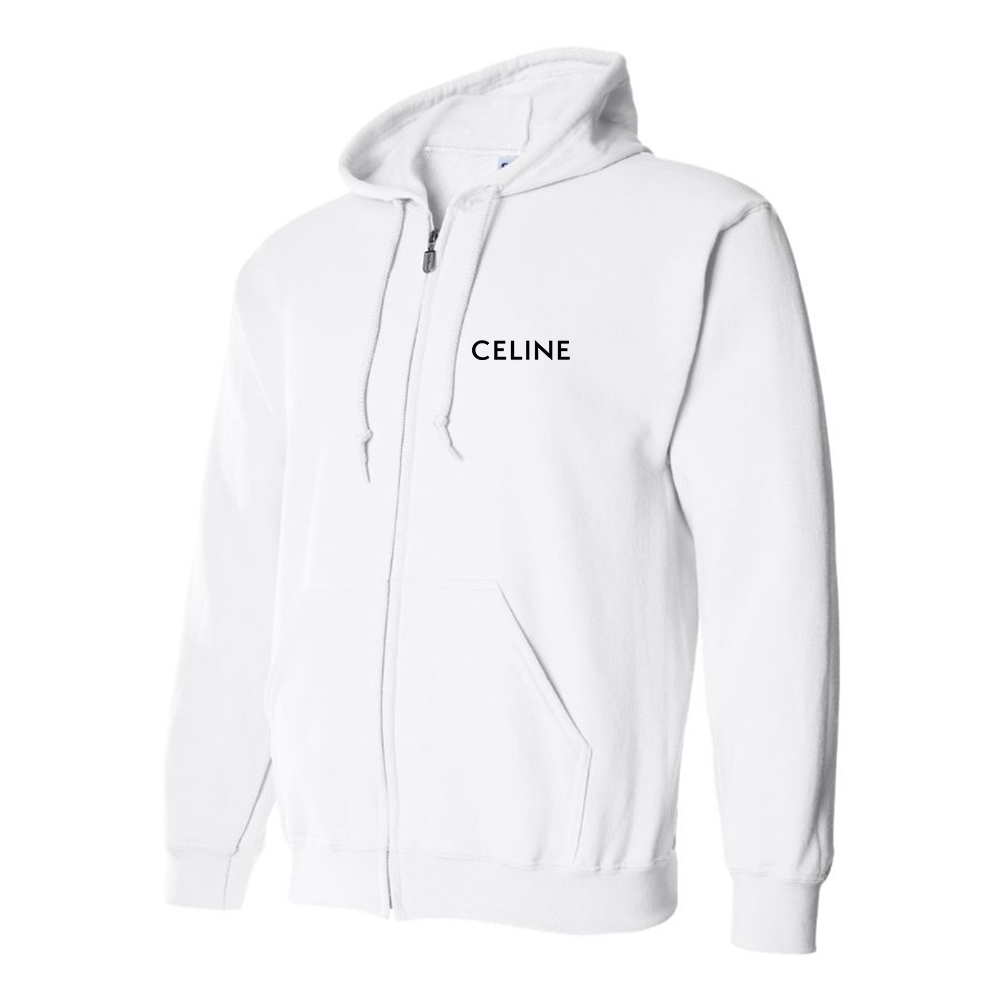 Men's Celine Logo Zipper Hoodie