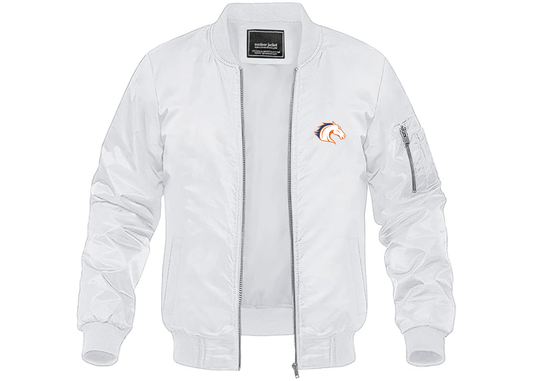 Men's Texas Arlington Mavericks Lightweight Bomber Jacket Windbreaker Softshell Varsity Jacket Coat