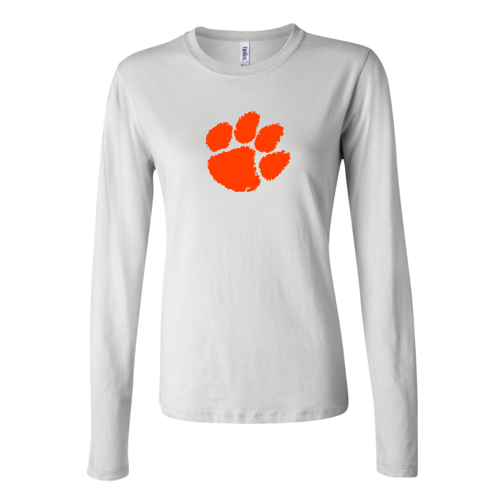 BELLA CANVAS Clemson Tigers Jersey Long Sleeve Tee