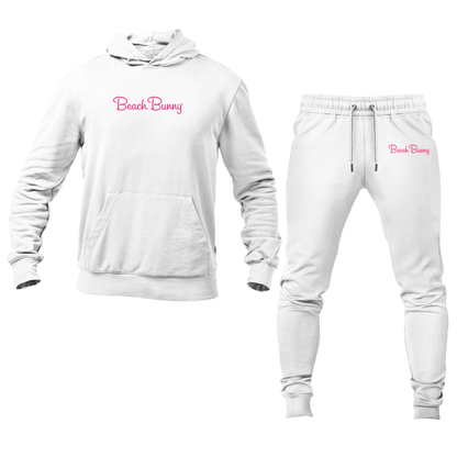 Men's Beach Bunny Logo Hoodie Joggers Set