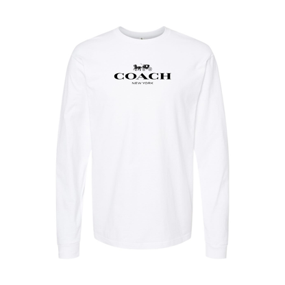 Men's Coach Logo Long Sleeve T-Shirt