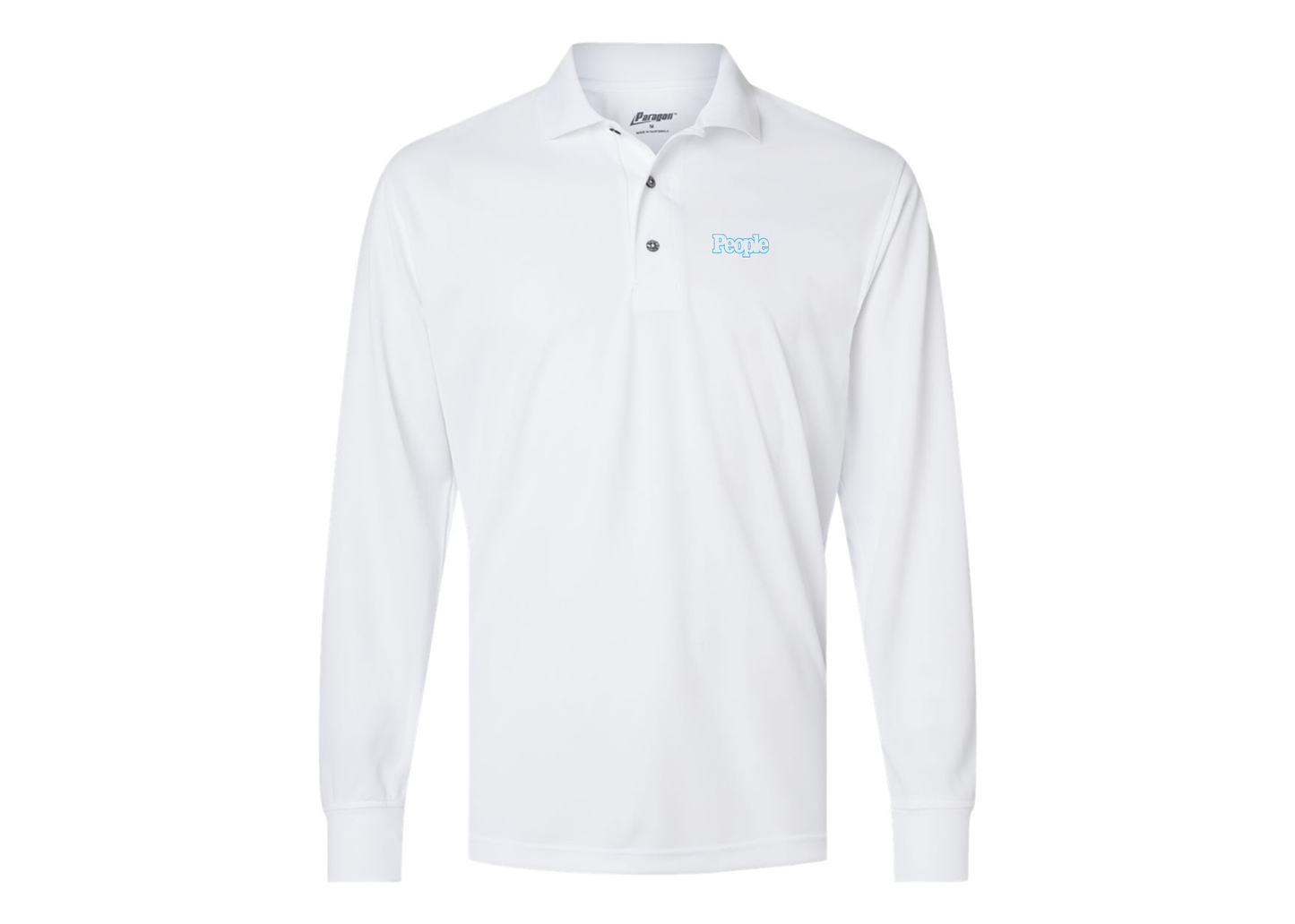Men's People Magazine Logo Paragon Prescott Long Sleeve Polo