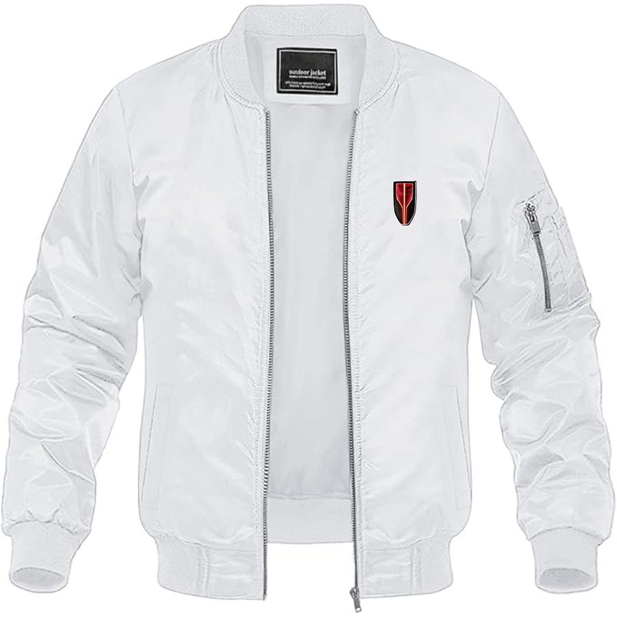 Men's Hongqi Logo Lightweight Bomber Jacket Windbreaker Softshell Varsity Jacket Coat