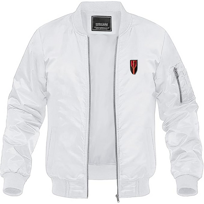 Men's Hongqi Logo Lightweight Bomber Jacket Windbreaker Softshell Varsity Jacket Coat