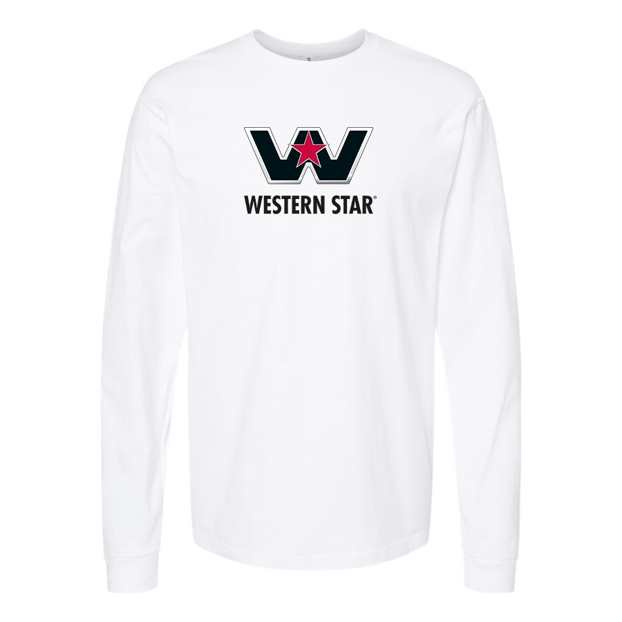 Men's Western Star Logo  Cotton Long Sleeve T-Shirt