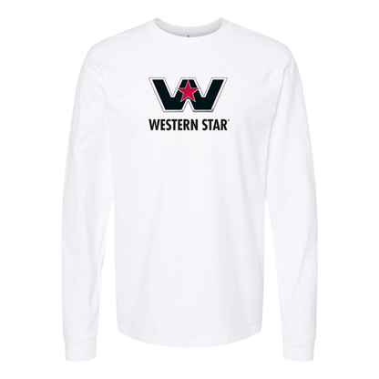 Men's Western Star Logo  Cotton Long Sleeve T-Shirt