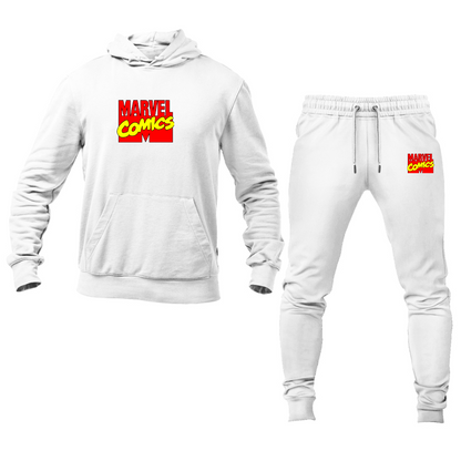 Men's Marvel Comics Logo Hoodie Joggers Set