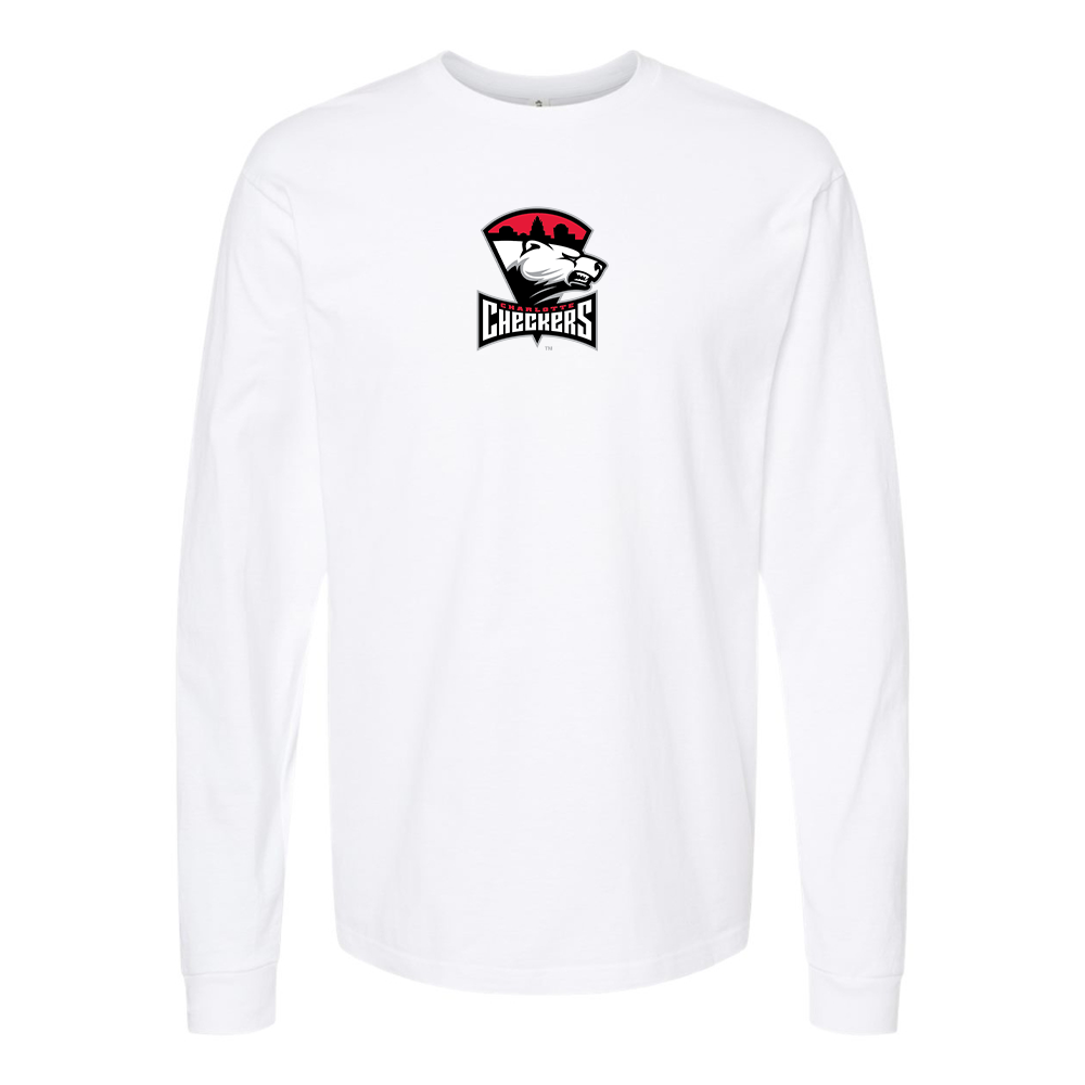 Men's Charlotte Checkers Logo Long Sleeve T-Shirt