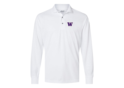Men's Washington Huskies Paragon Prescott Long Sleeve Polo