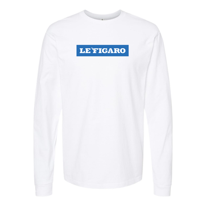 Youth Le Figaro Logo Cotton Long Sleeve T-Shirt