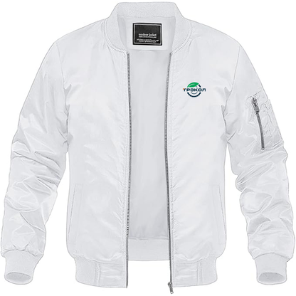 Men's TREKOL Logo Lightweight Bomber Jacket Windbreaker Softshell Varsity Jacket Coat