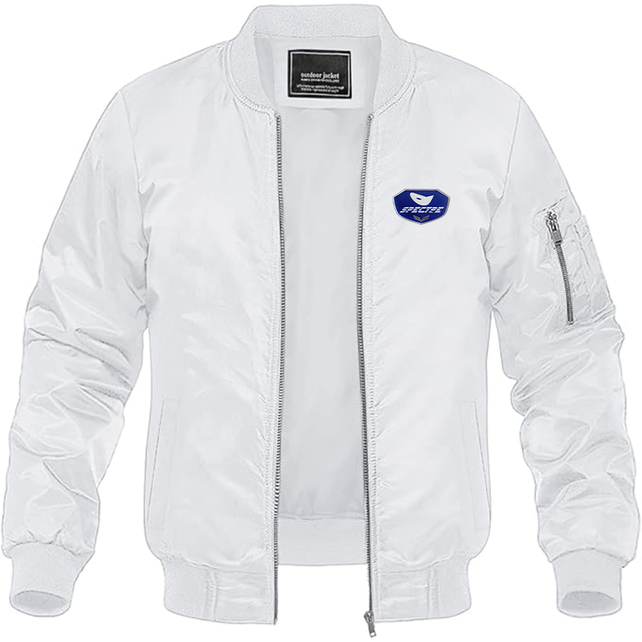 Men's Spectre Supersports Logo Lightweight Bomber Jacket Windbreaker Softshell Varsity Jacket Coat