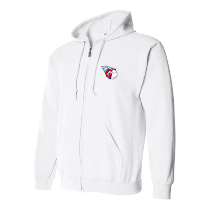 Men's Cleveland Guardians  Logo Zipper Hoodie
