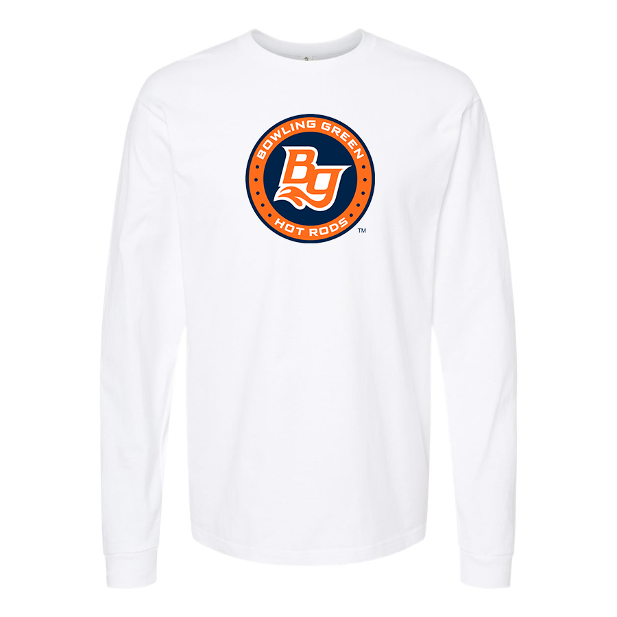 Men's Bowling Green Hot Rods Logo Cotton Long Sleeve T-Shirt