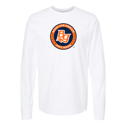 Men's Bowling Green Hot Rods Logo Cotton Long Sleeve T-Shirt