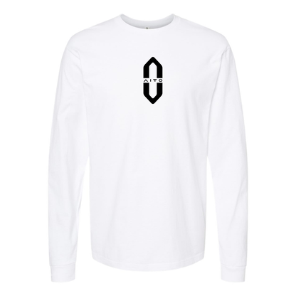 Men's Aito Logo Cotton Long Sleeve T-Shirt
