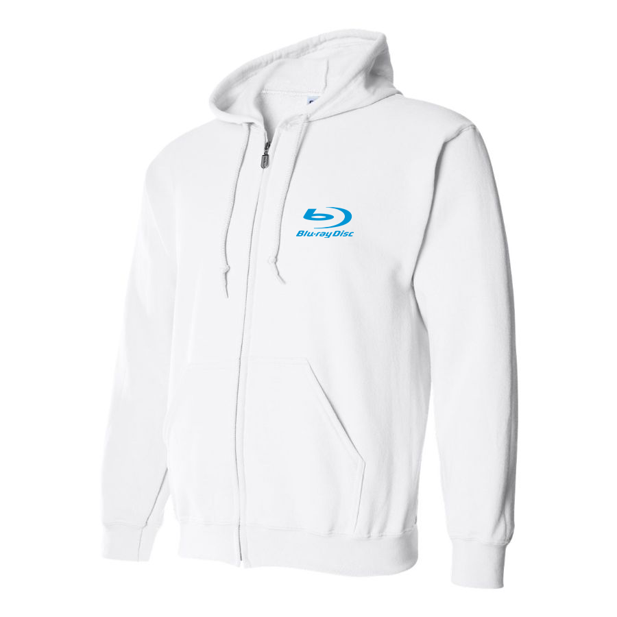 Men's  Blu-ray Disc Logo  Zipper Hoodie