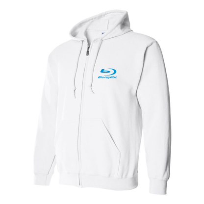 Men's  Blu-ray Disc Logo  Zipper Hoodie