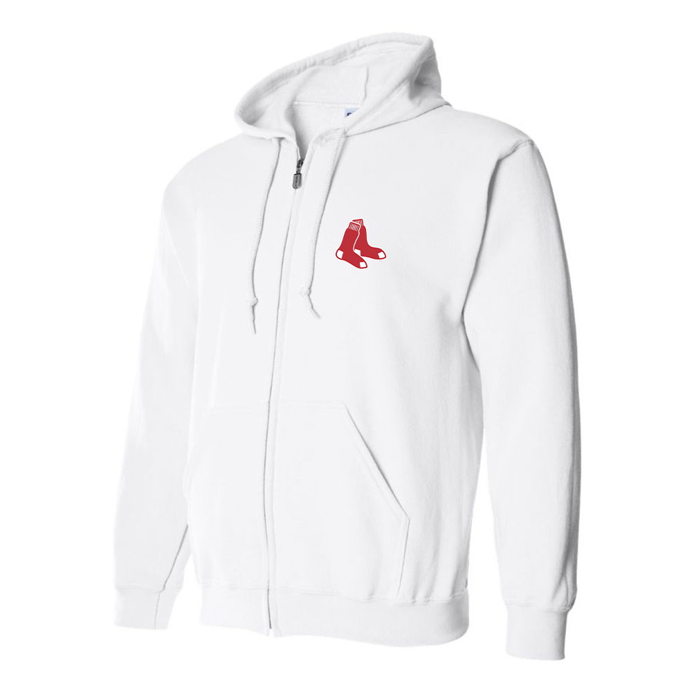 Men's Boston Red Sox Logo Zipper Hoodie