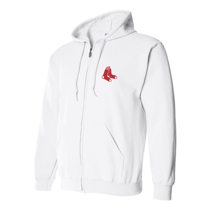Men's Boston Red Sox Logo Zipper Hoodie