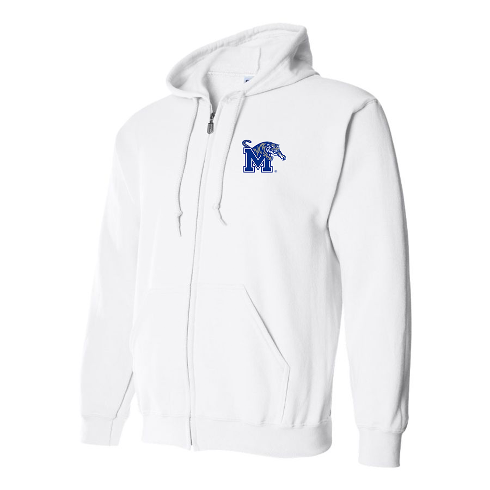 Men's Memphis Tigers Logo Zipper Hoodie