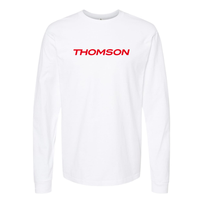 Men's Thomson Logo Cotton Long Sleeve T-Shirt