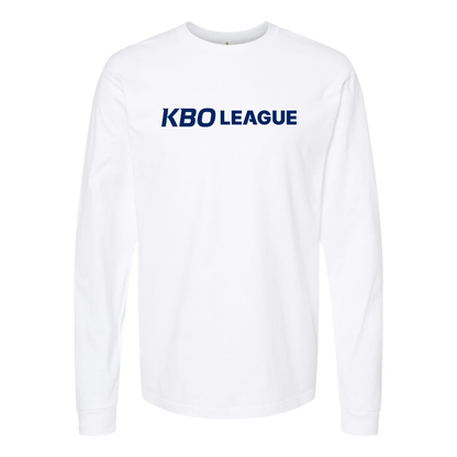 Men's KBO League Logo Cotton Long Sleeve T-Shirt