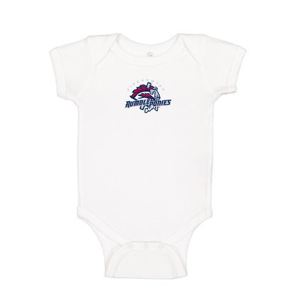Binghamton Rumble Ponies Logo Baby Romper Onesie