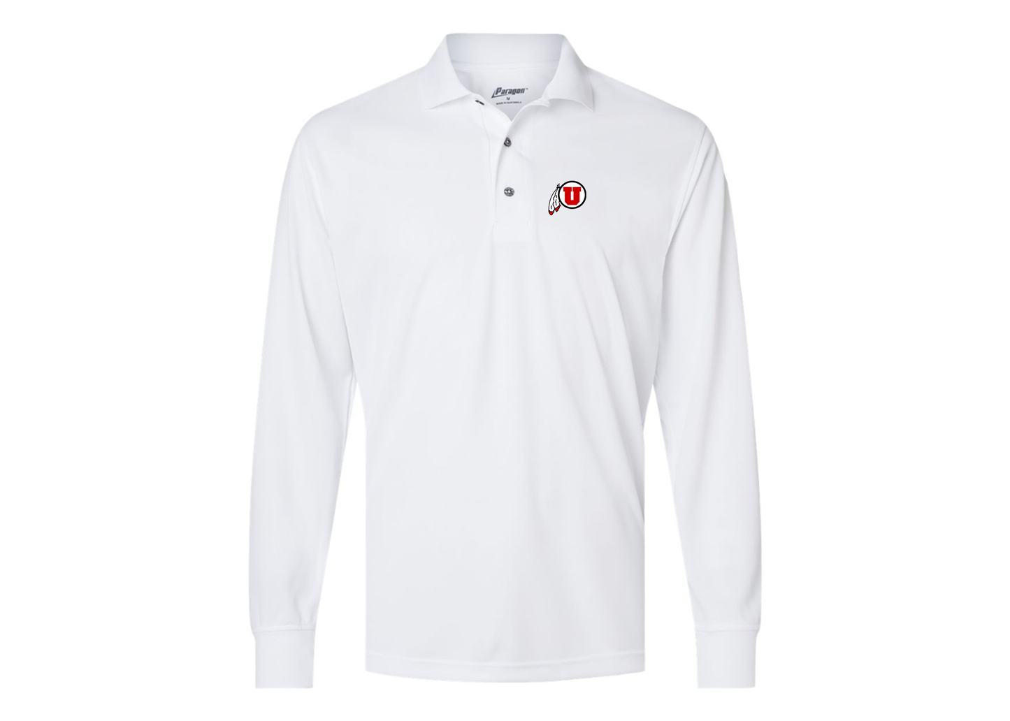 Men's Utah Utes Paragon Prescott Long Sleeve Polo