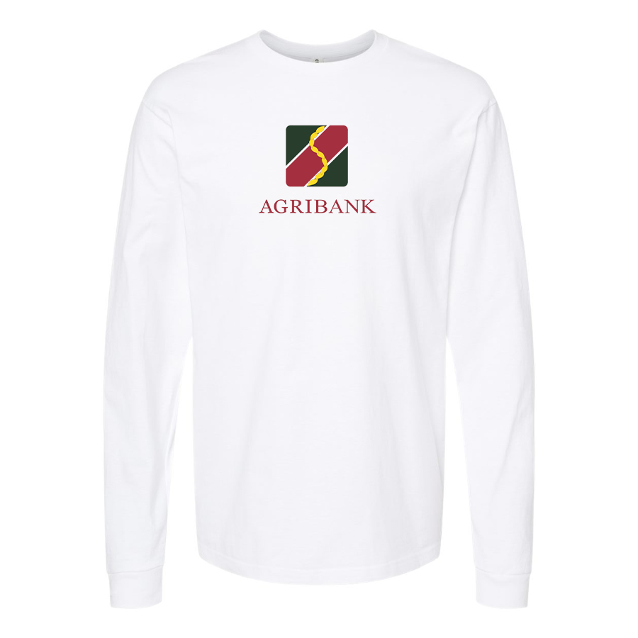 Men's Agribank  Logo Cotton Long Sleeve T-Shirt