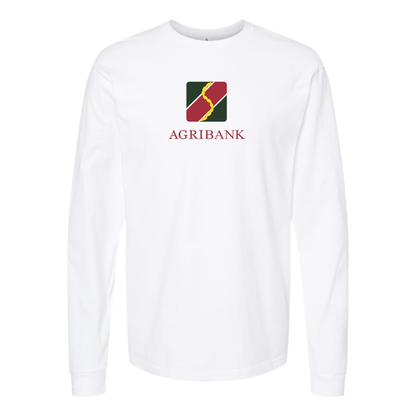 Men's Agribank  Logo Cotton Long Sleeve T-Shirt