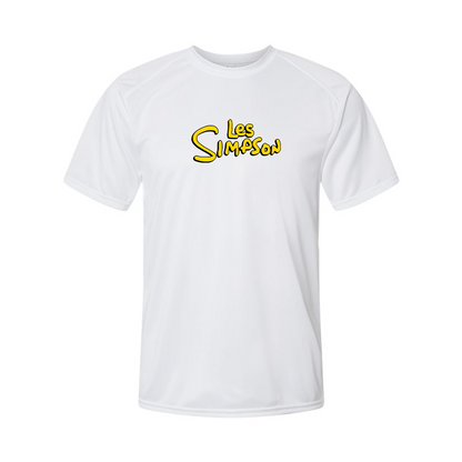 Men's Les Simpson Logo Polyester T-Shirt