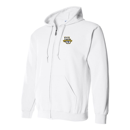 Men's Marquette Golden Eagles Logo Zipper Hoodie