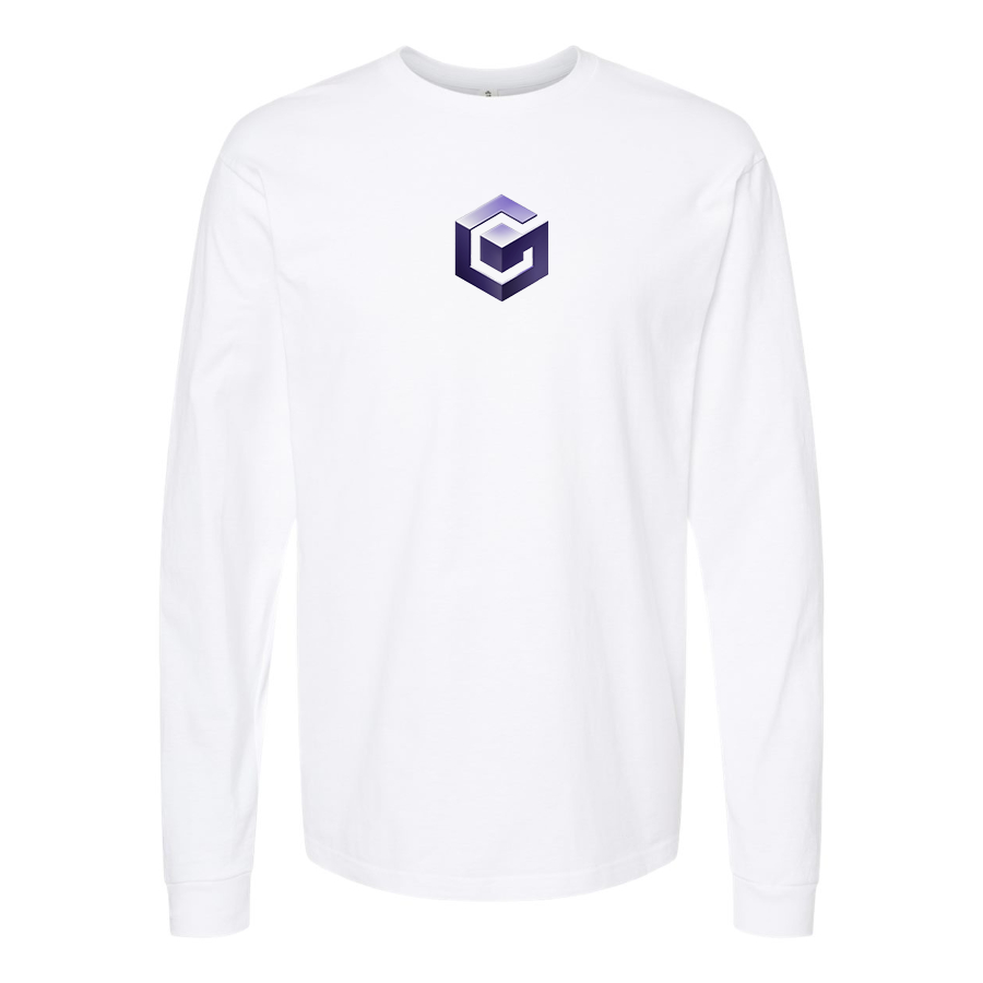 Men's Nintendo GameCube Logo  Cotton Long Sleeve T-Shirt