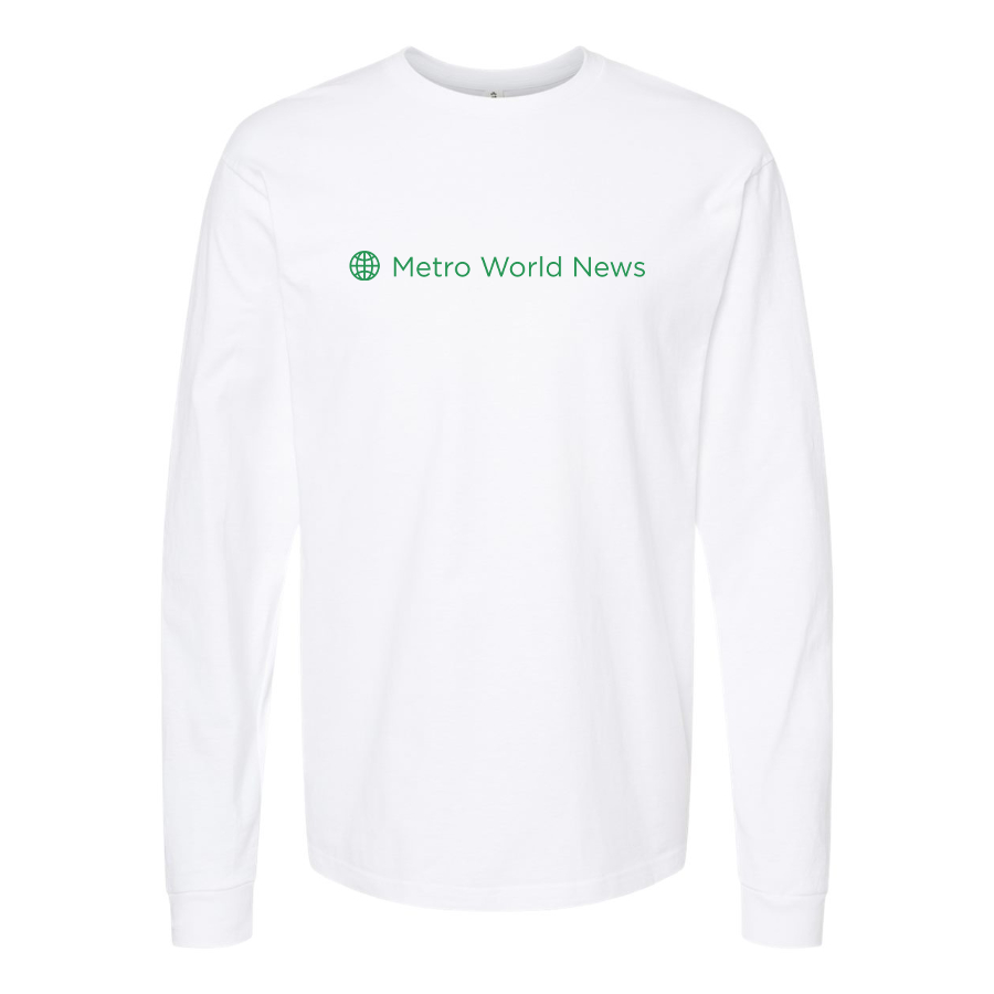 Men's  Metro International Logo Cotton Long Sleeve T-Shirt