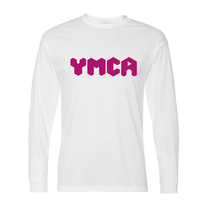 Men's YMCA Mauve  Performance Long Sleeve T-Shirt