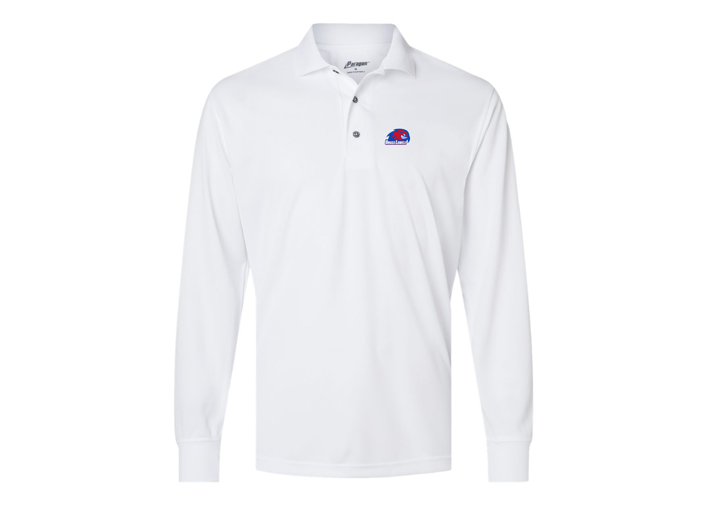 Men's UMass Lowell River Hawks Paragon Prescott Long Sleeve Polo