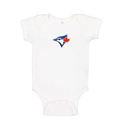 Bluefield Blue Jays Logo Baby Romper Onesie