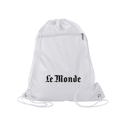 Le Monde Q-Tees  Polyester Cinchpack