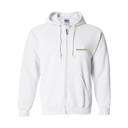 Men's Kansas Gildan  Heavy Blend Full Zip Hooded Sweatshirt