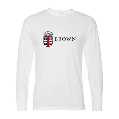 Men's Brown University  Performance Long Sleeve T-Shirt