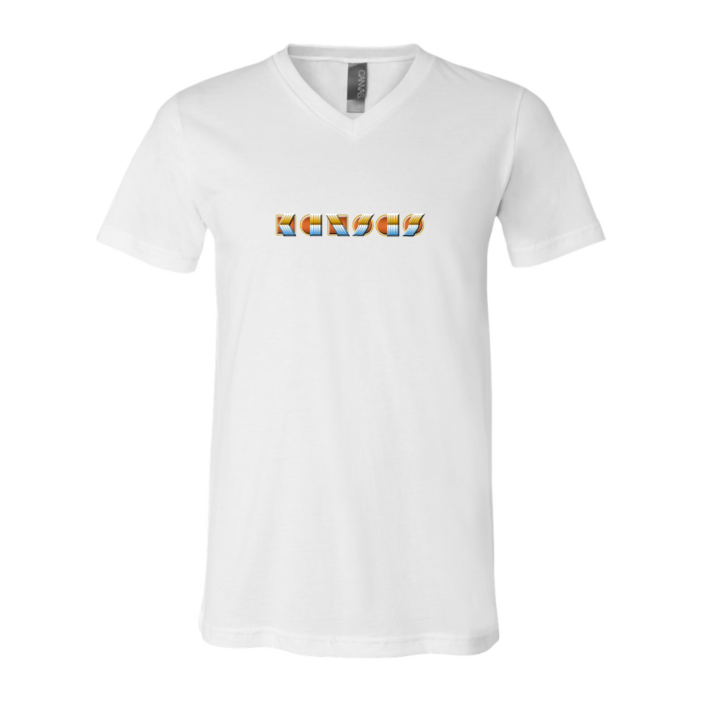 Kansas  BELLA  CANVAS - Jersey V-Neck T-Shirt